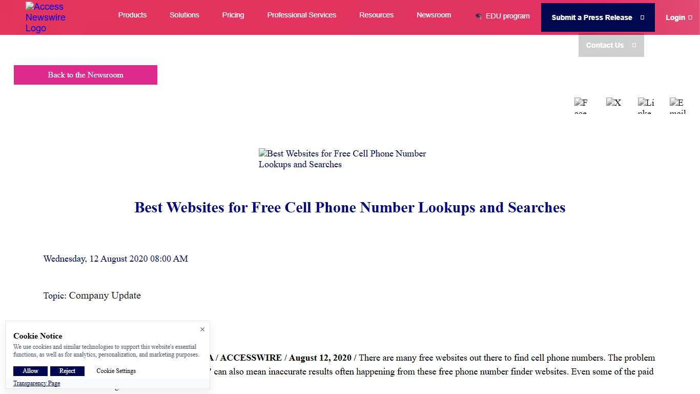 Best Websites for Free Cell Phone Number Lookups and Searches
